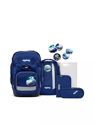 ERGOBAG | Set de mochila escolar de 6 piezas PACK - Sternzauberbär | blau